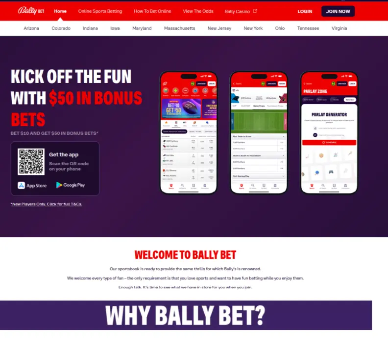 Bally Bet screenshot