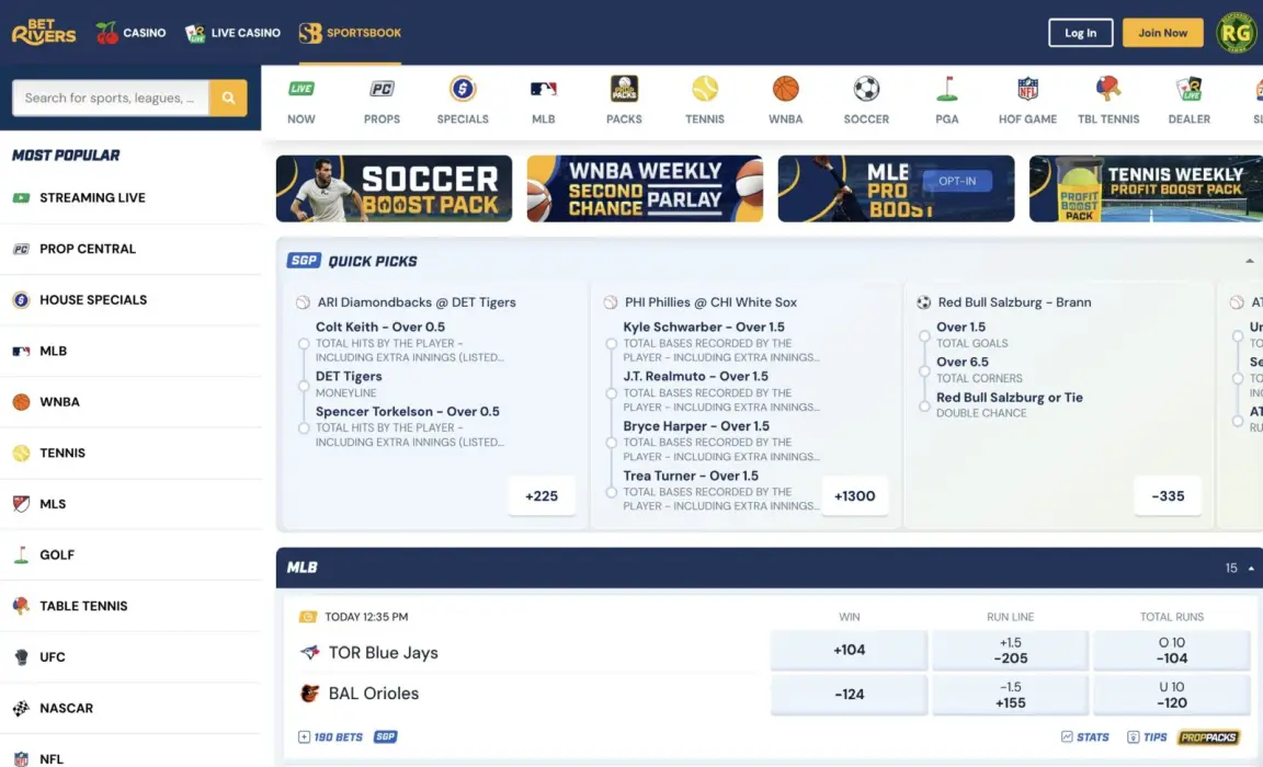 BetRivers screenshot