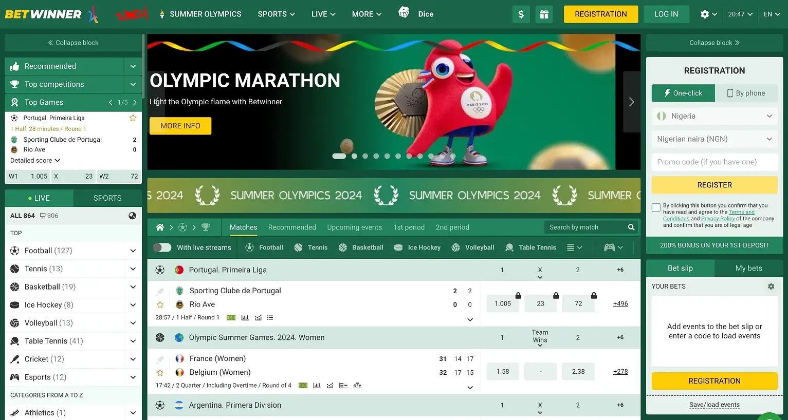 BetWinner screenshot