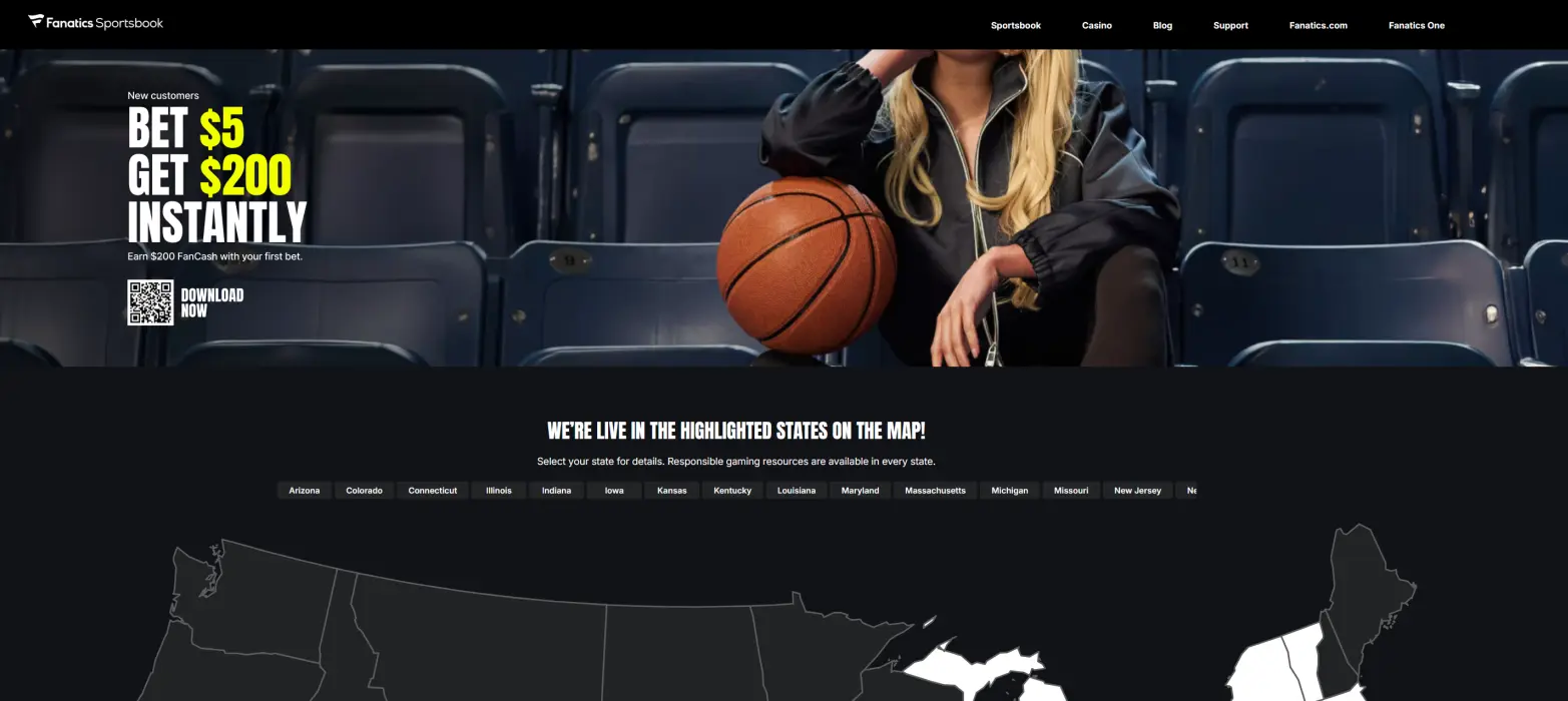 Fanatics Sportsbook screenshot